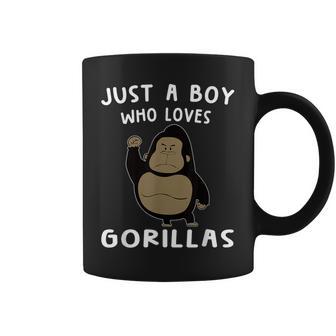 Just A Boy Who Loves Gorillas Gorilla Lover コーヒーマグ - Kawaiitshirt