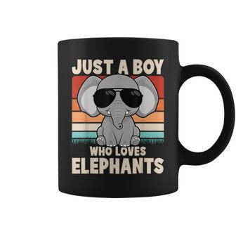 Just A Boy Who Loves Elephants Elephant Boys Kids Coffee Mug - Thegiftio UK