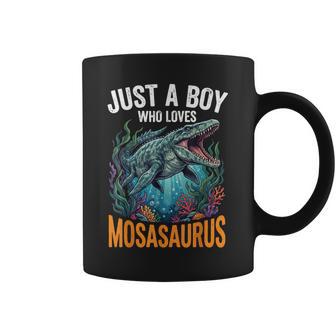 Just A Boy Who Loves Mosasaurus Coffee Mug - Thegiftio UK