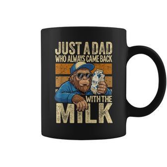 Just A Dad Who Always Came Back With The Milk Bigfoot Papa Coffee Mug | Seseable UK