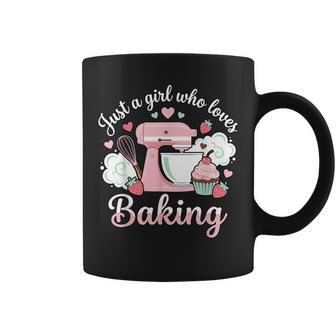 Just A Girl Who Loves Baking Cute Pastry Chef Culinary Baker Coffee Mug - Thegiftio UK