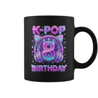 K-Pop 8Th Birthday Kpop Girl 8 Year Old Korean Music Coffee Mug - Thegiftio UK