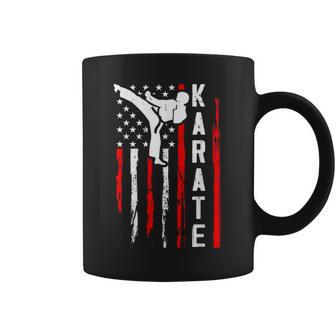 Karate Usa American Flag Coffee Mug - Thegiftio UK
