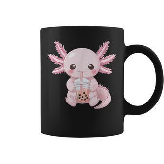 Kawaii Anime Axolotl Boba Coffee Mug - Thegiftio