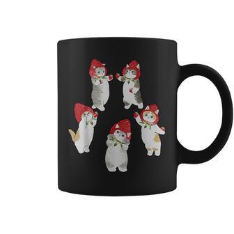 Kawaii Cats With Fruit Hats Strawberry Vintage Kitten Lover Coffee Mug - Thegiftio UK