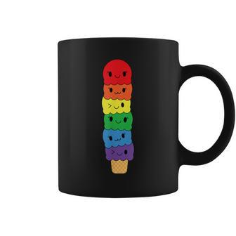 Kawaii Gay アイスクリーム Lgbt プライド レインボー プライド 月間 コーヒーマグ - Kawaiitshirt