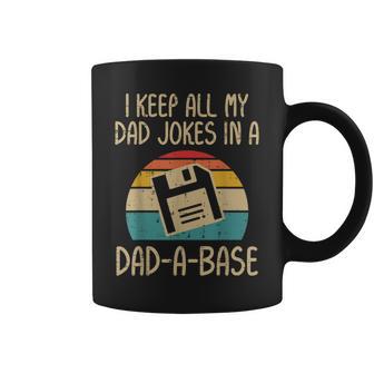Keep Dad Jokes Dad A Base Disk Fathers Day Papa Daddy Coffee Mug - Thegiftio UK