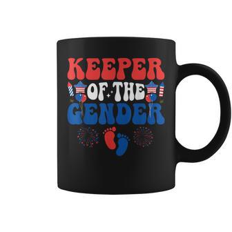Keeper Of The Gender 4Th Of July Gender Reveal Family Party Coffee Mug - Thegiftio UK