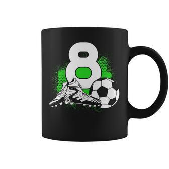 Kids 8 Years Old Boy 8Th Birthday Bday Soccer Coffee Mug - Thegiftio UK