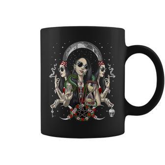 La Diosa Hécate Tarot Tarjeta Triple Luna Taza de café - Regaloses