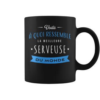 La Meilleureerveuse Du Monde Humour Fête Bar Barman Tasse - Cadeauxyz
