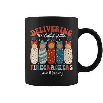 Labor And Delivery Nurse Patriotic 4Th Of July American Flag Coffee Mug - Thegiftio UK