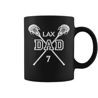 Lacrosse Dad Lax Dad Father Number 7 Coffee Mug - Thegiftio UK