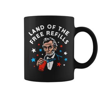 Land Of The Free Refills Vintage Lincoln Retro Coffee Mug - Thegiftio UK