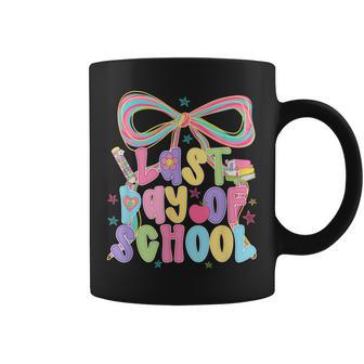 Last-Day Of School Coquette Bow Teacher Student School Grad Coffee Mug - Monsterry