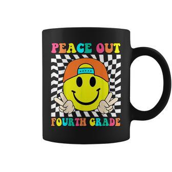 Last Day Of School Peace Out 4Th Grade Kids Boy Graduation Coffee Mug - Monsterry