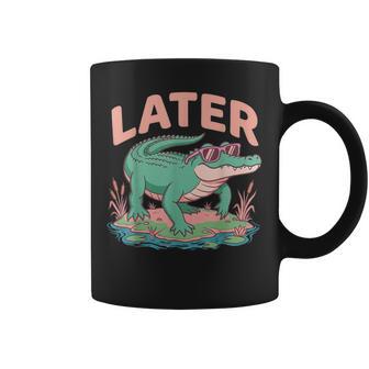 Last Day Of School Teacher Summer See You Later Alligator Coffee Mug - Thegiftio UK