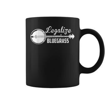 Legalize Bluegrass Banjo ビンテージヒッピーブルーグラス 音楽ファン コーヒーマグ - Kawaiitshirt