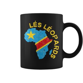 Leopards African Map Of Dr Congo Coffee Mug - Thegiftio UK