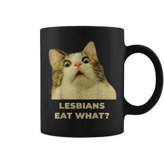 Lesbians Eat What Cat Lgbt Pride For Women Coffee Mug - Thegiftio UK
