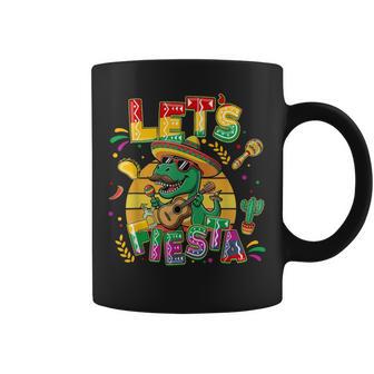 Let's Fiesta Dino Trex Cinco De Mayo Boys Mexican Party Coffee Mug - Thegiftio UK