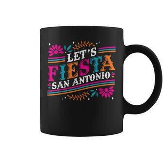 Let's Fiesta San Antonio Cinco De Mayo Mexican Party Coffee Mug | Mazezy