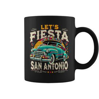 Let's Fiesta San Antonio Texas Cinco De Mayo Mexican Party Coffee Mug | Mazezy