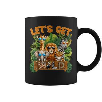 Let's Get Wild Zoo Animal Wildlife Safari Birthday Women Coffee Mug - Thegiftio UK