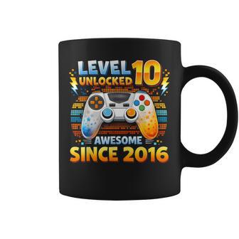 Level 10 Unlocked Awesome Since 2016 10Th Birthday Gaming Coffee Mug - Thegiftio UK