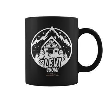 Leviuomi フィンランド スキーロッジとスキーリゾートの名前 Levi コーヒーマグ - Kawaiitshirt