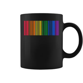 Lgbtq Bandera De Arco Iris Gay Orgullo Mes Regalo Código De Barras Lgbt Taza de café - Regaloses