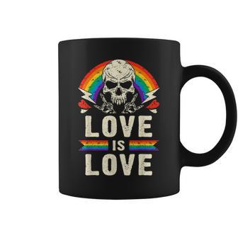 Lgbtプライド、レインボー、ハードギター音楽 コーヒーマグ - Kawaiitshirt
