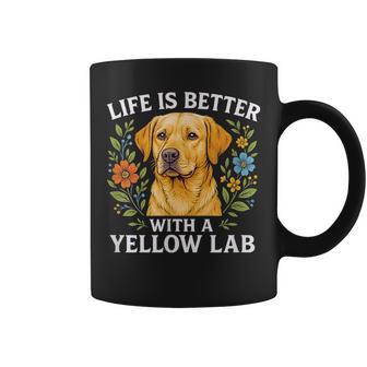 Life Is Better With A Yellow Lab Coffee Mug - Thegiftio UK