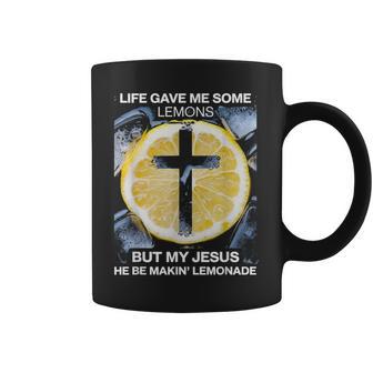 Life Gave Me Some Lemons Jesus Christian Cross Bible Coffee Mug - Thegiftio UK