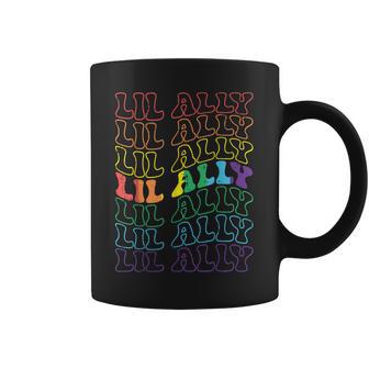 Lil Ally Rainbow Gay Flag Retro Lgbtq Pride Boys Girls Kids Coffee Mug - Thegiftio UK