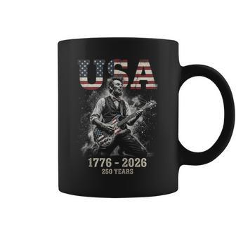 Lincoln Guitar 250 Anniversary 1776-2026 Usa Coffee Mug - Thegiftio UK