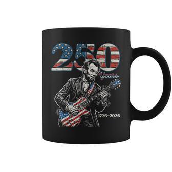 Lincoln Guitar Usa 250 Years 250Th Anniversary 4Th Of July Coffee Mug - Thegiftio UK