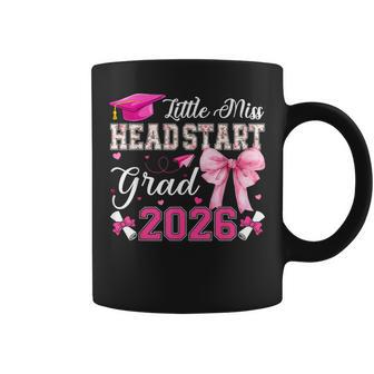 Little Miss Head Start Grad 2026 Coquette Bow Graduation Coffee Mug - Thegiftio UK