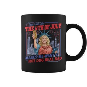 You Look Like 4Th Of July Hotdog Real Bad 4Th Of July Coffee Mug - Thegiftio UK