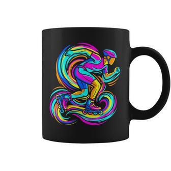 Look De Los 90 Para Amantes Del Patinaje En Línea Taza de café - Regaloses