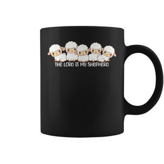 The Lord Is My Shepherd Sheep Christian Coffee Mug - Thegiftio UK