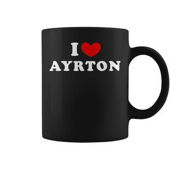 I Love Ayrton 私は愛する Ayrton コーヒーマグ - Kawaiitshirt
