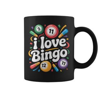 I Love Bingo Colorful Balls Coffee Mug - Thegiftio UK