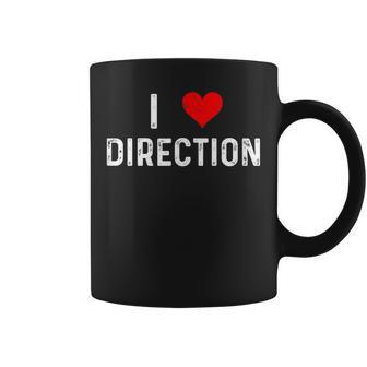 I Love Direction Heart Distressed Policy Procedure Coffee Mug - Thegiftio