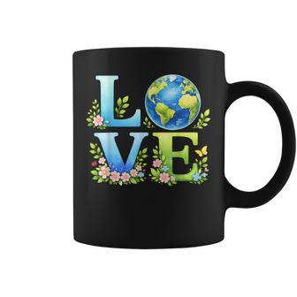 Love Earth Day Nature Elements Environmental Recycling Women Coffee Mug - Thegiftio UK