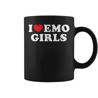 I Love Emo Girls I Heart Emo Girls Coffee Mug - Thegiftio
