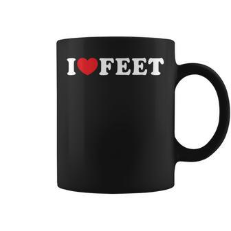 I Love Feet I Heart Feet Coffee Mug - Monsterry