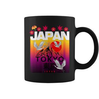 I Love Japan Culture Cool Japanunset Red-Crowned Crane コーヒーマグ - Kawaiitshirt