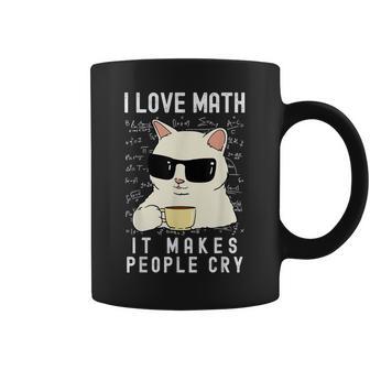 I Love Math Mathematics Amoureux Des Chats Garçons Filles Hommes S Tasse - Cadeauxyz