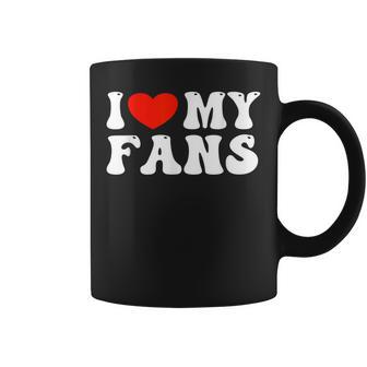 I Love My Fans コーヒーマグ - Kawaiitshirt